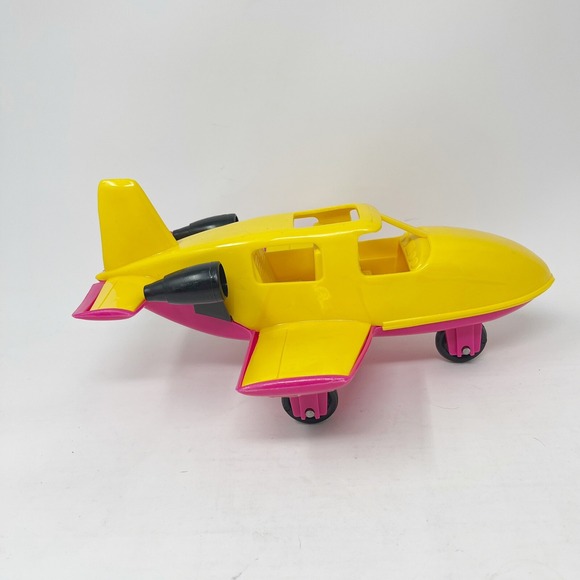 American Plastic Toys Sea Plane Airplane Toy Vintage‎ Bath Elf Made In USA Pink - Picture 4 of 13